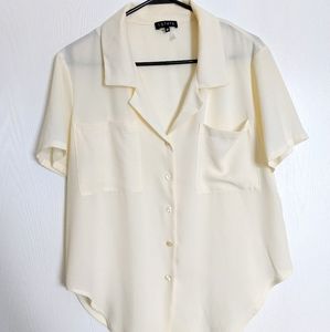 1.State Silk Blend Blouse